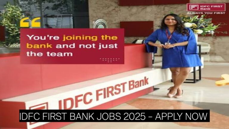 IDFC FIRST Bank Jobs 2025 – Apply Now for Associate Relationship Manager (Home Loan & LAP) Roles