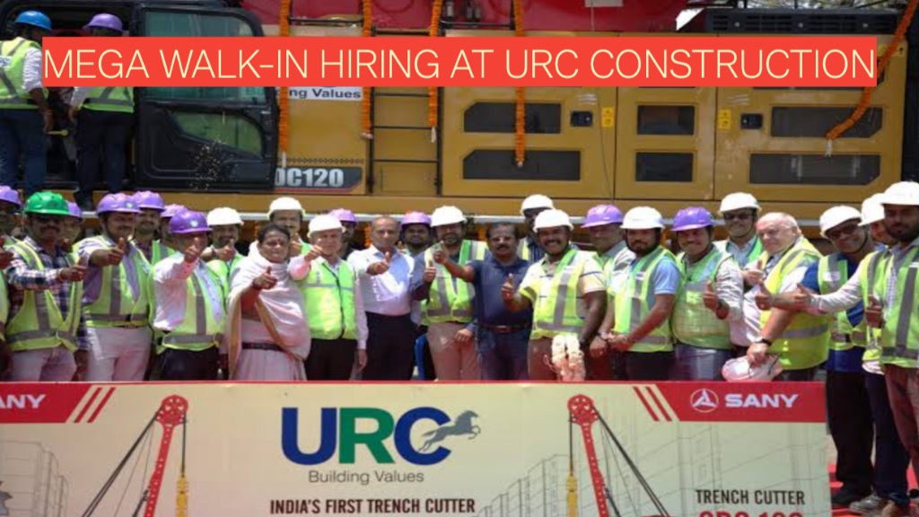 Mega Walk-In Hiring at URC Construction | Civil, MEP & BIM Engineers Needed in Telangana