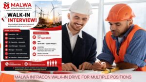 Latest Jobs in Indore 2026 | Malwa Infracon Walk-In Drive for Multiple Positions